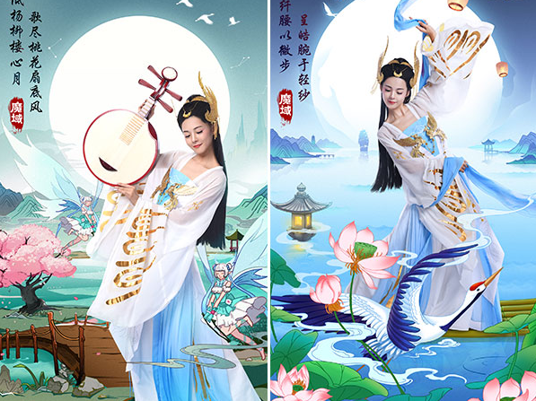 文君甄洛着服清淡不染凡尘;或如飞燕玉环花中牡丹不让群芳 文君甄洛着服清淡不染凡尘;或如飞燕玉环花中牡丹不让群芳